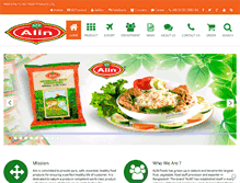 Tablet Screenshot of alinfoods.com